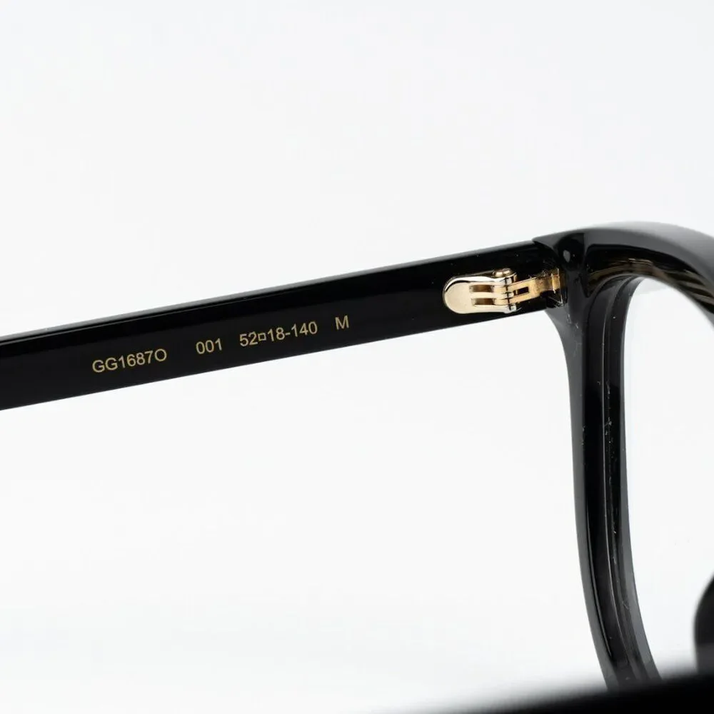 SALE! Gucci Women Eyeglasses Black Oval GG1687O 001 BRAND NEW